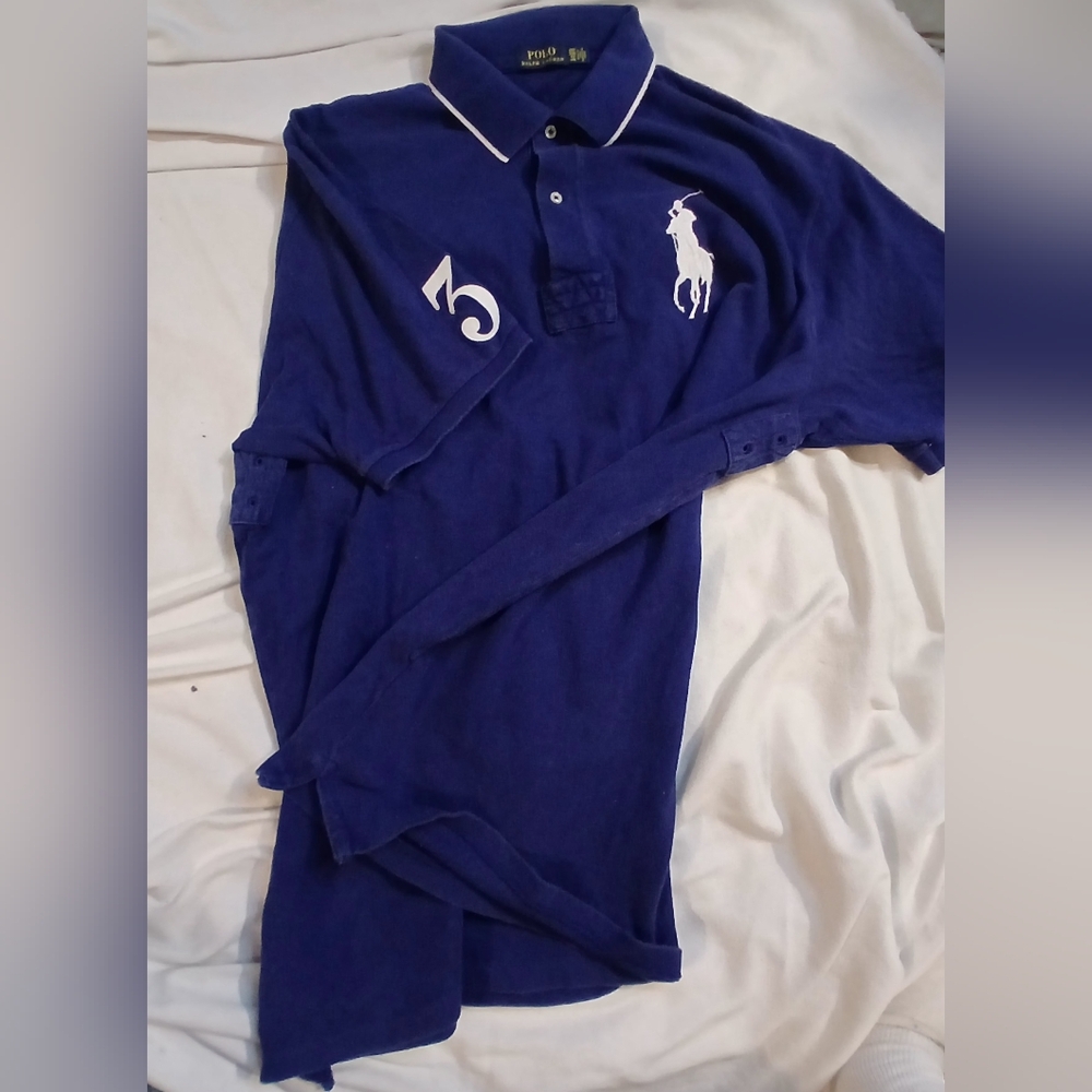 Polo by Ralph Lauren Men's Blue Polo Shirt 2xlt
